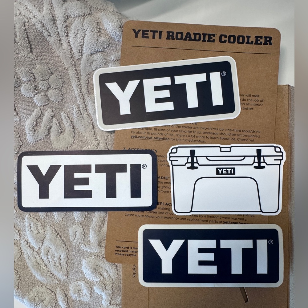 X4 YETI Roadie Cooler Stickers